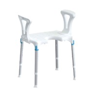 Hygienic Shower Stool With Armrests For The Elderly And Disabled