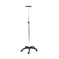 2-hook Iv Pole With 5-wheel Base