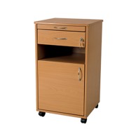 Wooden Bedside Table With Sliding Table H83x47x47cm