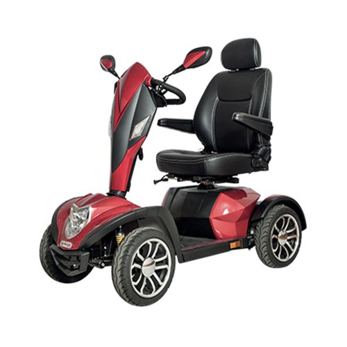 Scooters for the disabled - Tiger Electric Scooter For The Elderly, 4 Wheels, Red, Outdoor