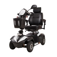 Martin White 4-wheel Electric Scooter For The Elderly With Basket