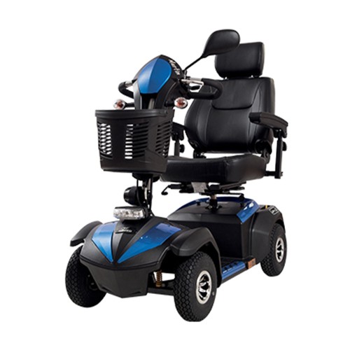 Scooters for the disabled - Scooter Disabili Anziani Elettrico 4 Ruote Martin Blu Con Cestino