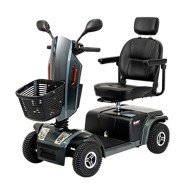 Gary Silver Electric 4-wheel Scooter For The Disabled And The Elderly With Basket