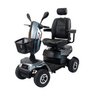 Fox Electric Scooter For The Elderly, 4 Wheels, Grey, With Basket