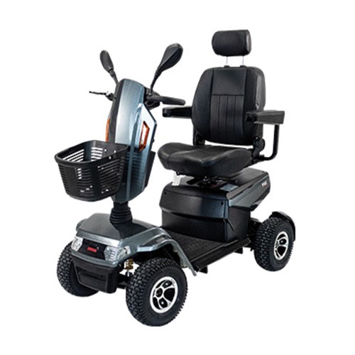 Scooters for the disabled - Fox Electric Scooter For The Elderly, 4 Wheels, Grey, With Basket