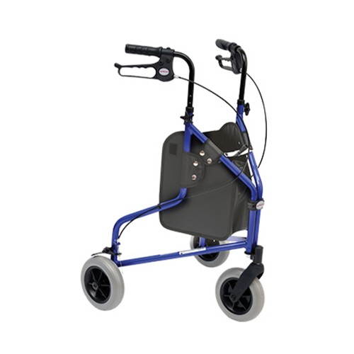 Rollator Walkers - Rolly Delta Folding Rollator Walker For Disabled People With 3 Wheels