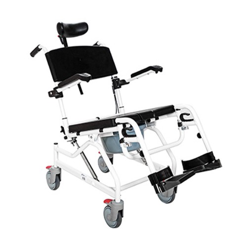 Armchairs and Chairs - Wave-2 Tilting Shower Commode Chair With Toilet