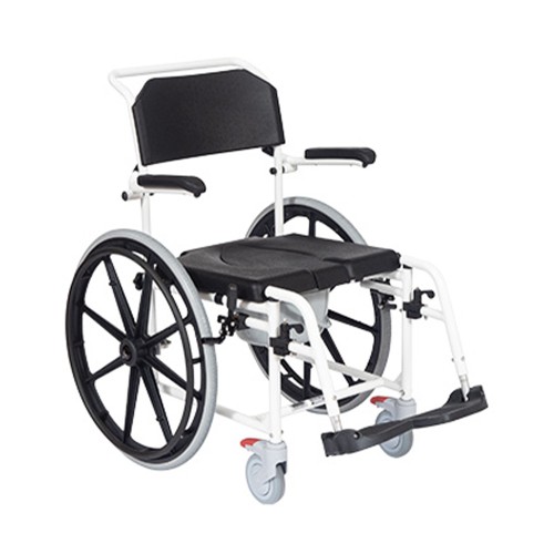 Armchairs and Chairs - Wave-2 Shower Commode Chair With Self-propelled Toilet
