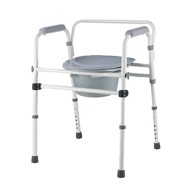 3-in-1 Kd Aluminum Commode Chair For Elderly Disabled People With Toilet