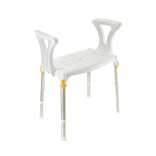 Bath and shower chairs - Adjustable Shower Chair For Disabled People With Armrests, White King Size