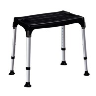 Adjustable King Shower Chair For Disabled People In Black Polyethylene