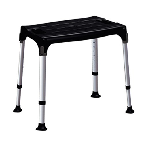 Bath and shower chairs - Adjustable King Shower Chair For Disabled People In Black Polyethylene