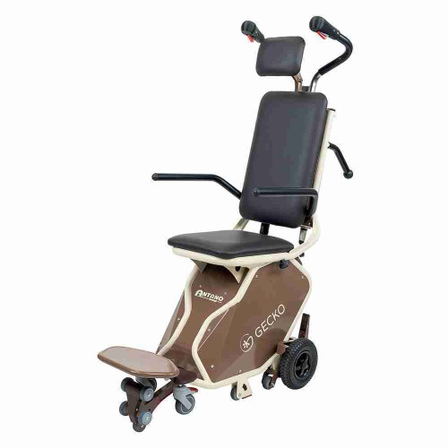 Stairlift - Montascale A Ruote Antiribaltamento Gecko Seat 180kg Con Seggiolino