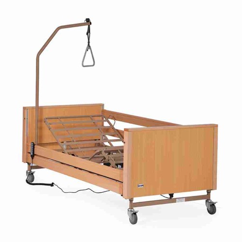 Inpatient beds - Socrate Electric Hospital Bed With Height Adjustment + Lifting Pole