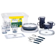 All Inclusive Blue Ocean Complete Camping Tableware Set