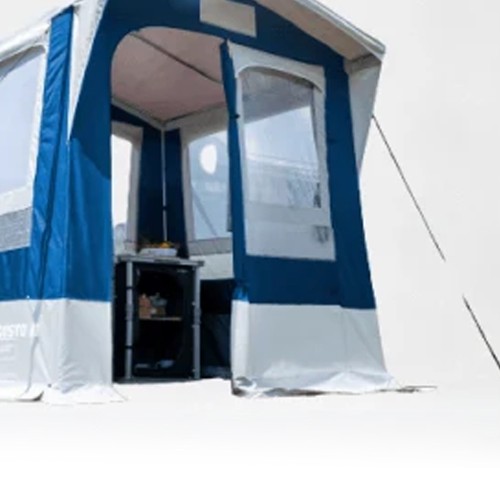 Camping Tents and Kitchens - Kitchen Curtain Kitchenette Gusto Ng Iii 200x200cm Blue