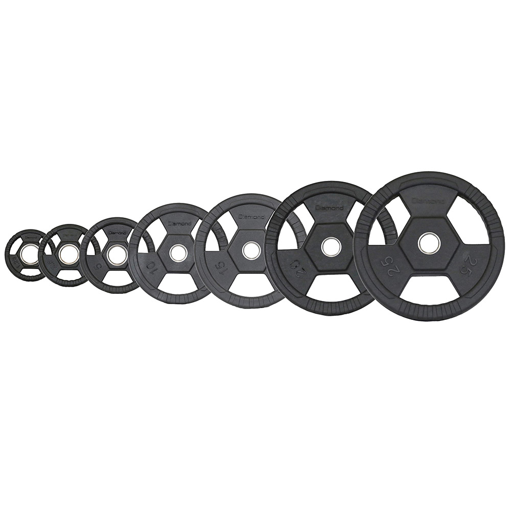 Discs - Diamond Olympic Rubber Tri-grip Pro Disc