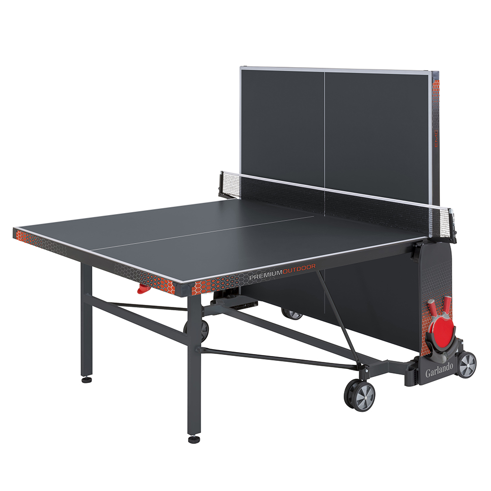 Tischtennisplatten - Garlando Premium Outdoor-tischtennisplatte Mit Rädern Für Den Außenbereich