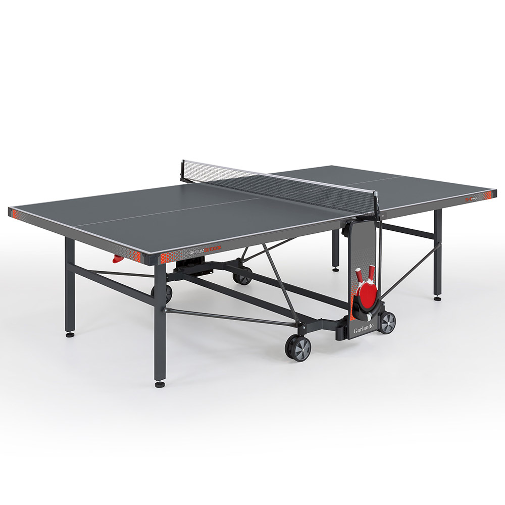Mesas de Ping Pong - Garlando Mesa De Ping Pong Exterior Premium Con Ruedas Para Exteriores