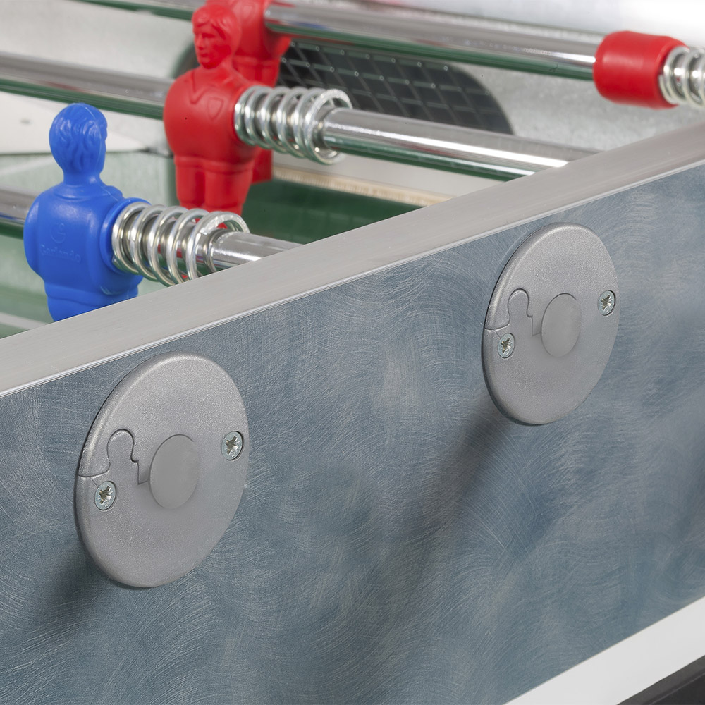 Indoor football table - Garlando Maracanà White Professional Foosball Table Football Table With Retractable Rods And Coin Mechanism