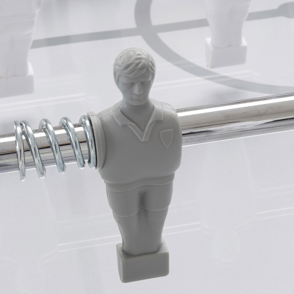 Calciobalilla da Interno - Garlando Calciobalilla Calcetto Biliardino G-500 Pure White Professionale Aste Uscenti