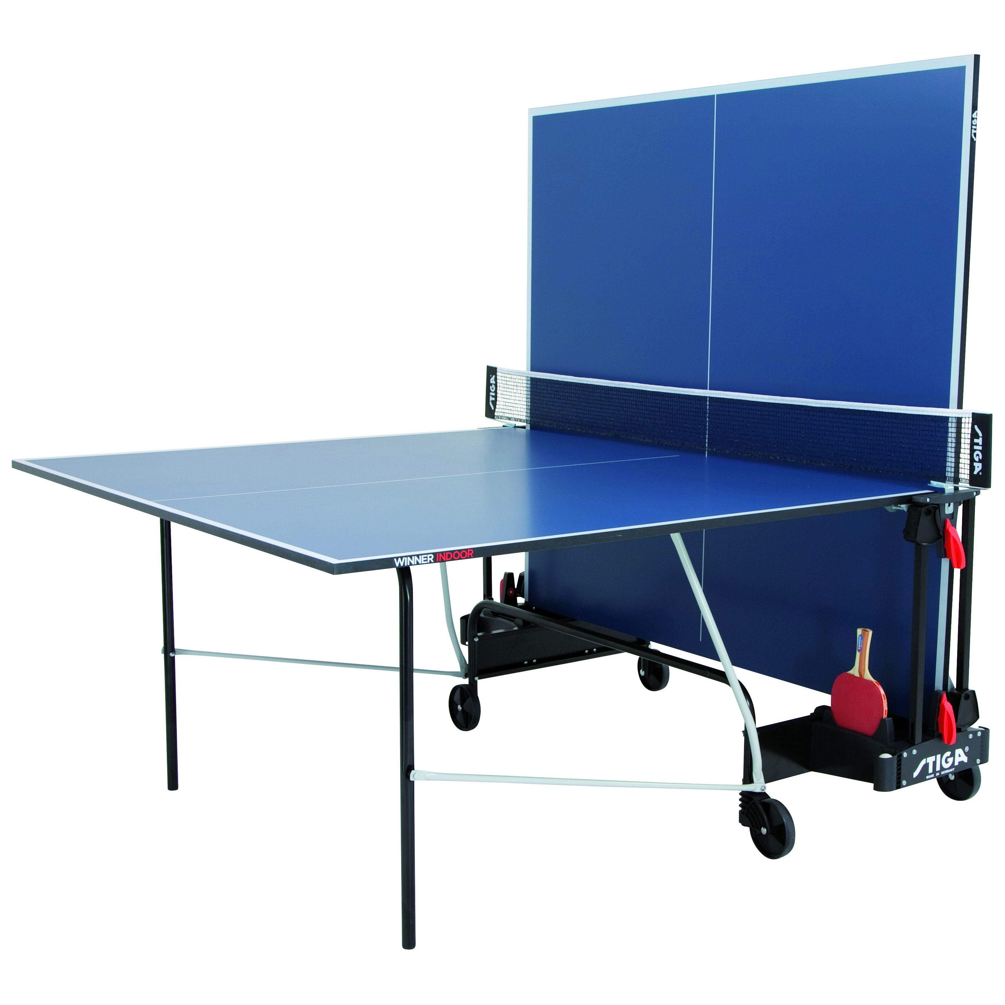 Tischtennisplatten - Stiga Indoor Ping Pong Table Winner Indoor Blue Top