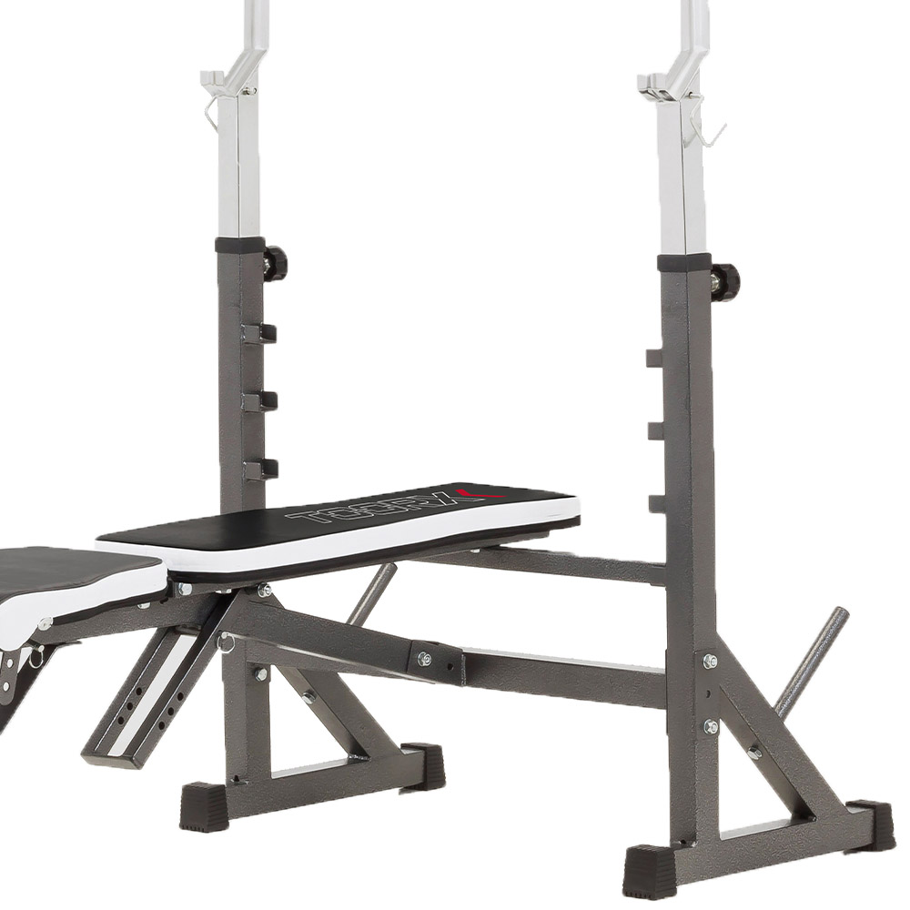 Gymnastic Benches - Toorx Bench For Barbell Wbx-90 Foldable With Leg Extension And Arm Curl