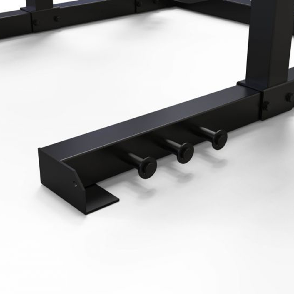 Barbell Rack - Toorx Half Rack With 8 Bars For Elastic Bands And Upper Multi-socket Truss