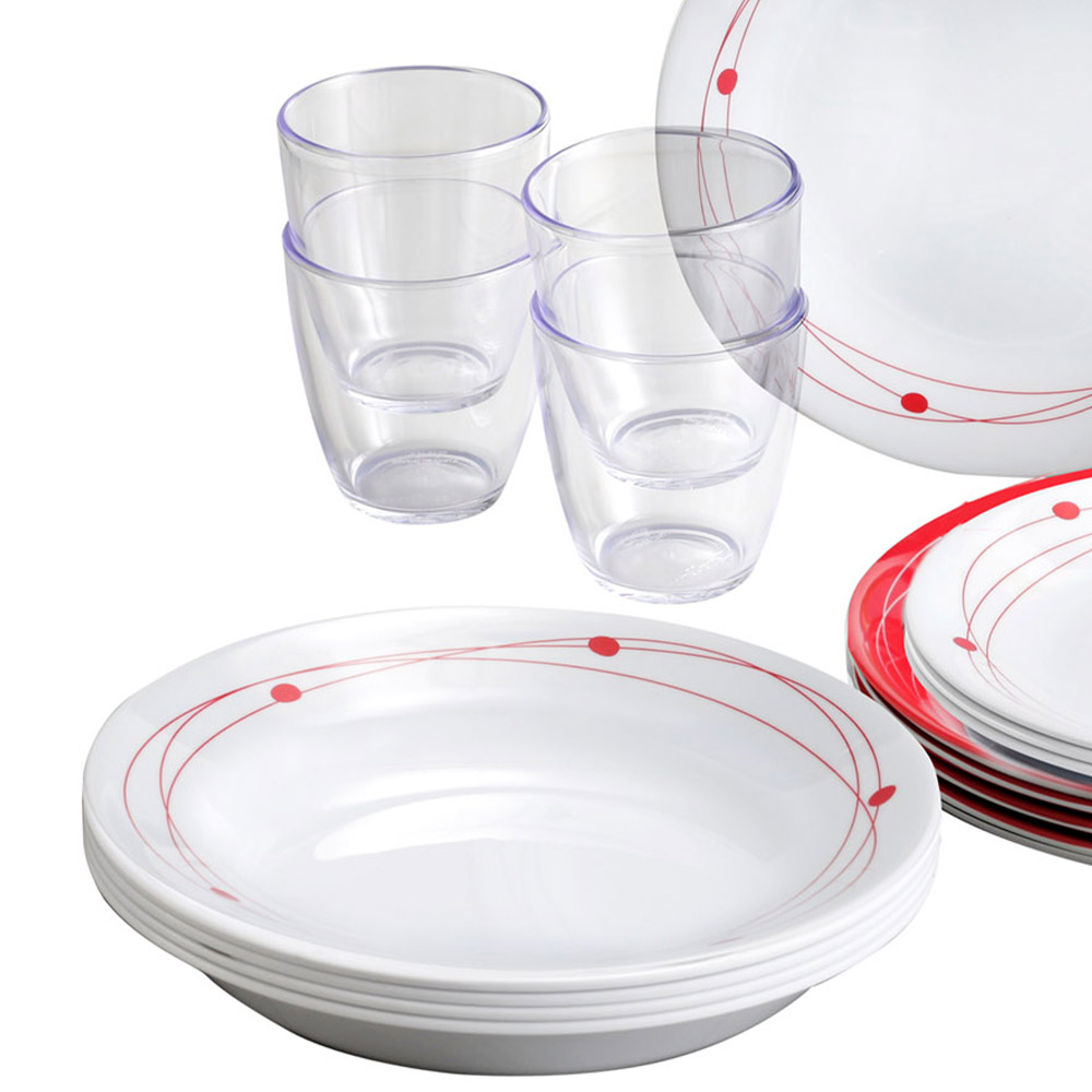 Tableware set - Brunner All Inclusive Cosmic 36-piece Melamine Dinnerware Set