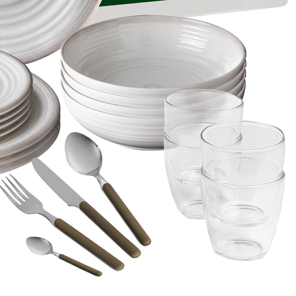 Tableware set - Brunner All Inclusive Savana 36-piece Melamine Dinnerware Set
