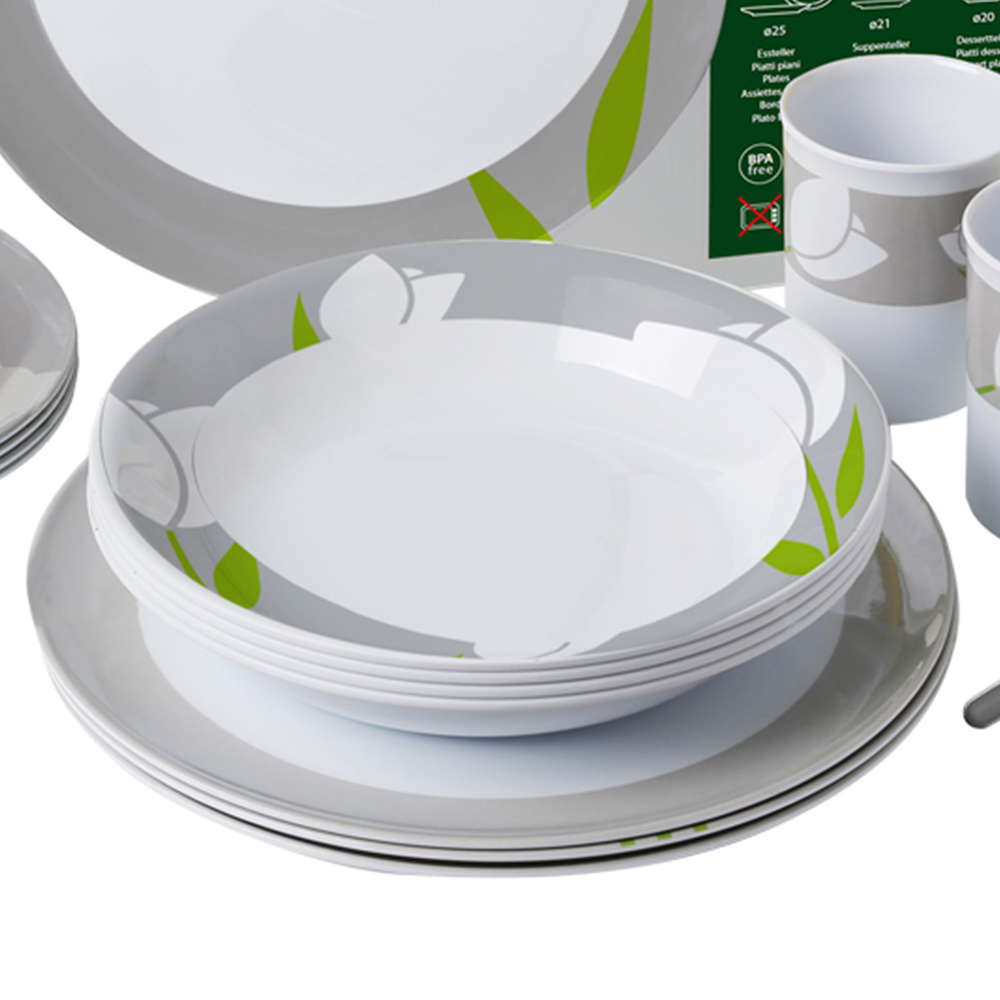 Tableware set - Brunner All Inclusive Tulip Melamine Dinnerware Set 36pcs