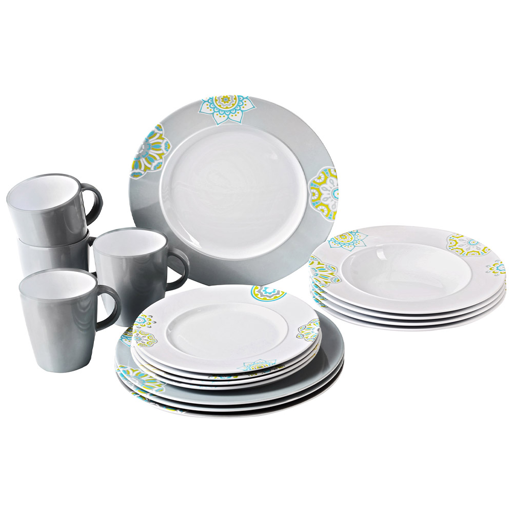 Tableware set - Brunner Melamine Dinnerware Set Dinner Service Sandhya 16pcs