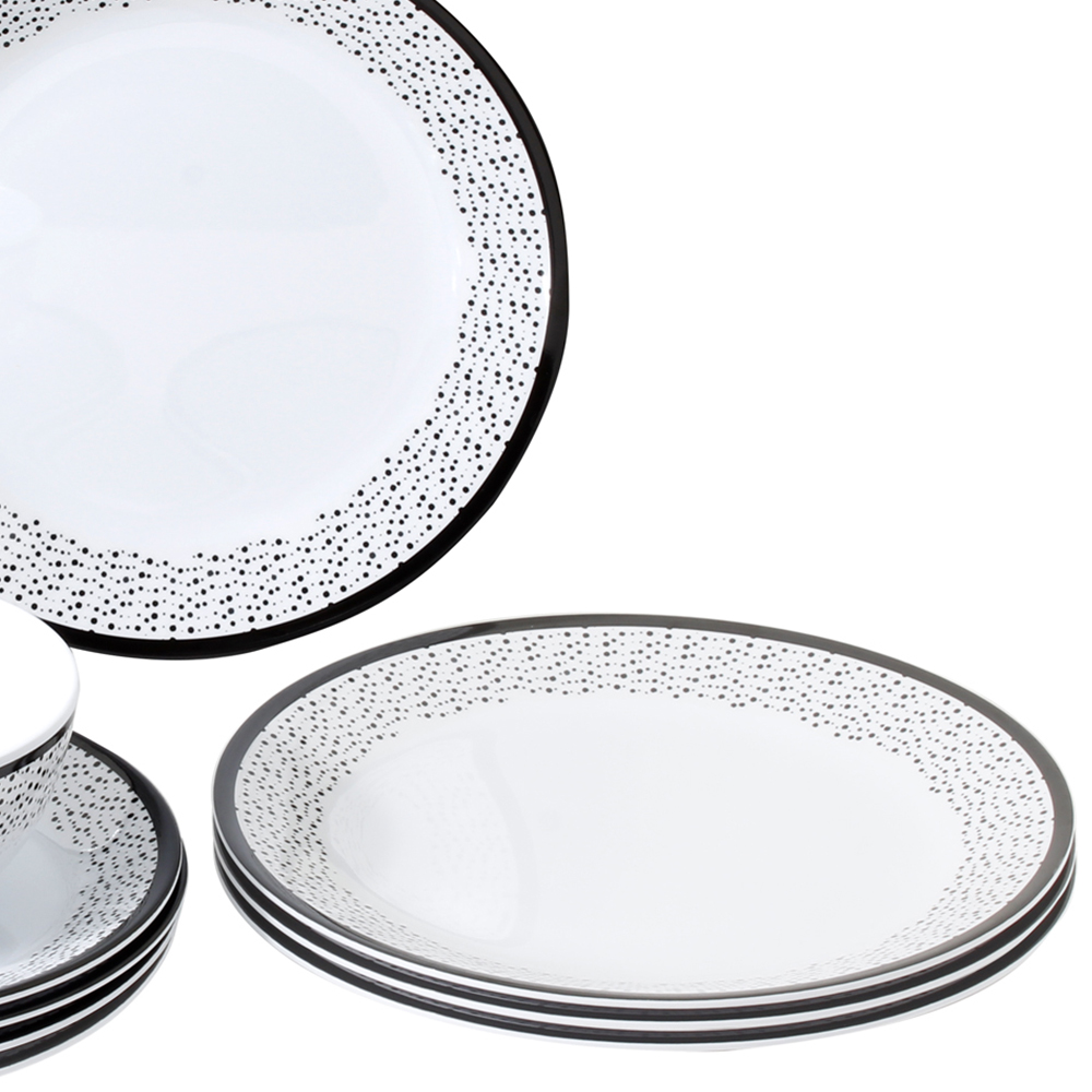 Tableware set - Brunner Midday Pralin 12pc Melamine Dinnerware Set