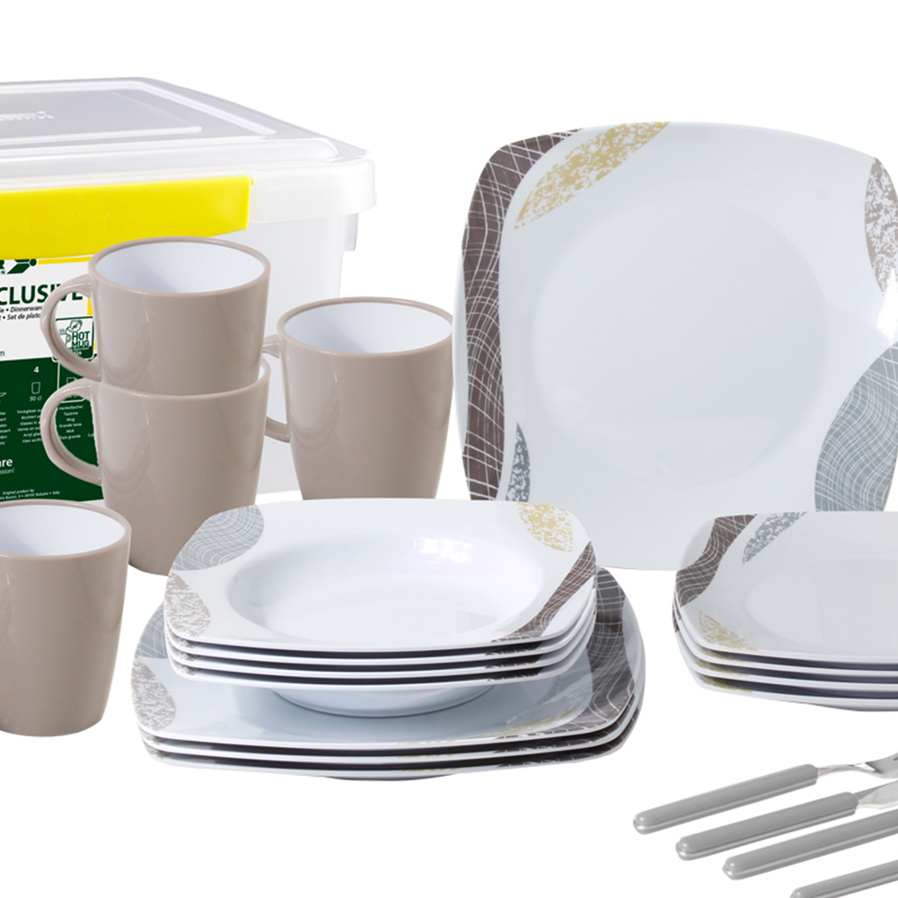 Tableware set - Brunner Khadì All Inclusive Melamine Dinnerware Set 36pcs