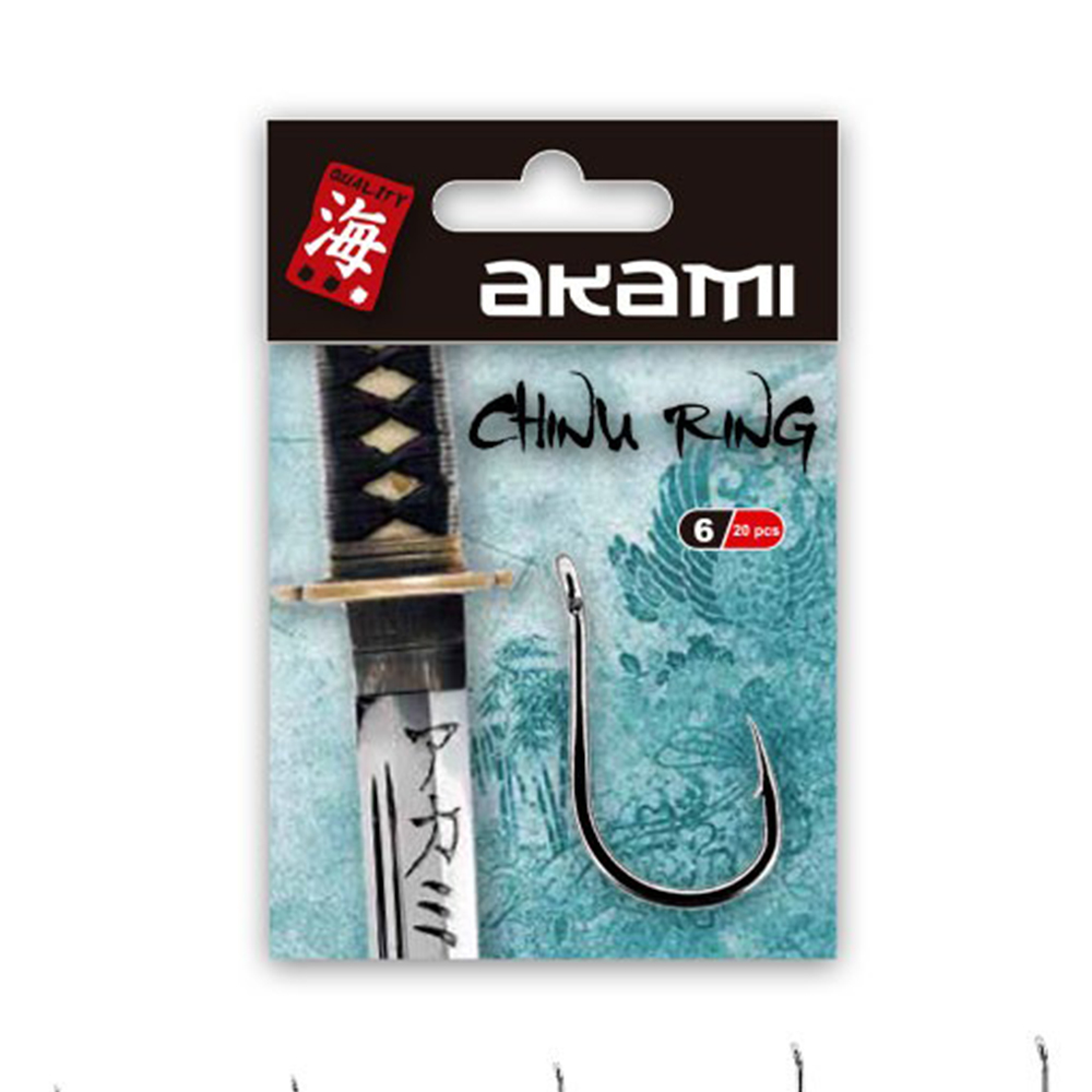 Angelhaken - Akami Hooks Chinu Ring-serie
