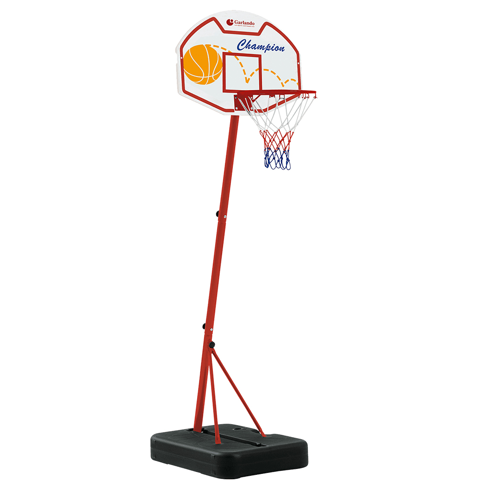 basket-ball - Garlando Panier De Basket Phoenix Socle Colonne De Lest H165cm Ballon Et Pompe