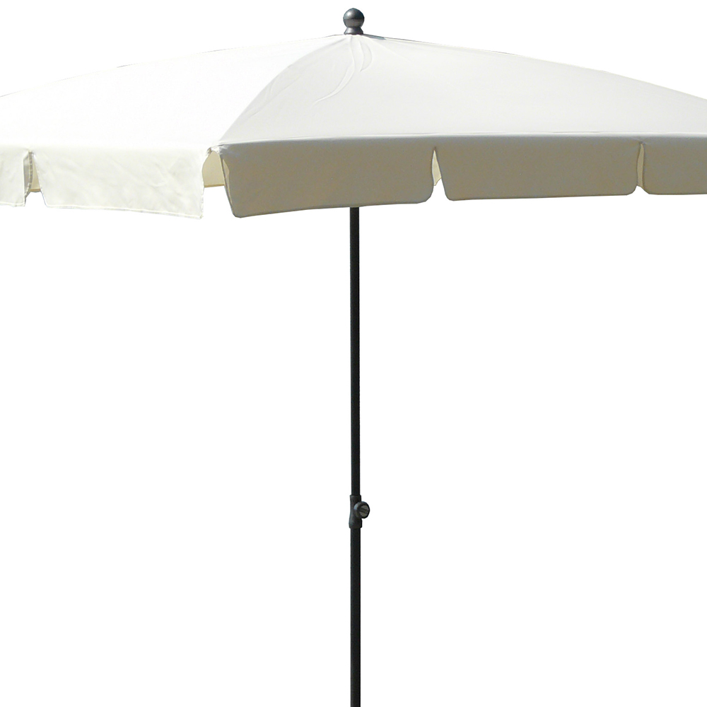 Outdoor umbrellas - Maffei Novara Garden Umbrella In Pl 210x130cm Central Pole 27/30mm