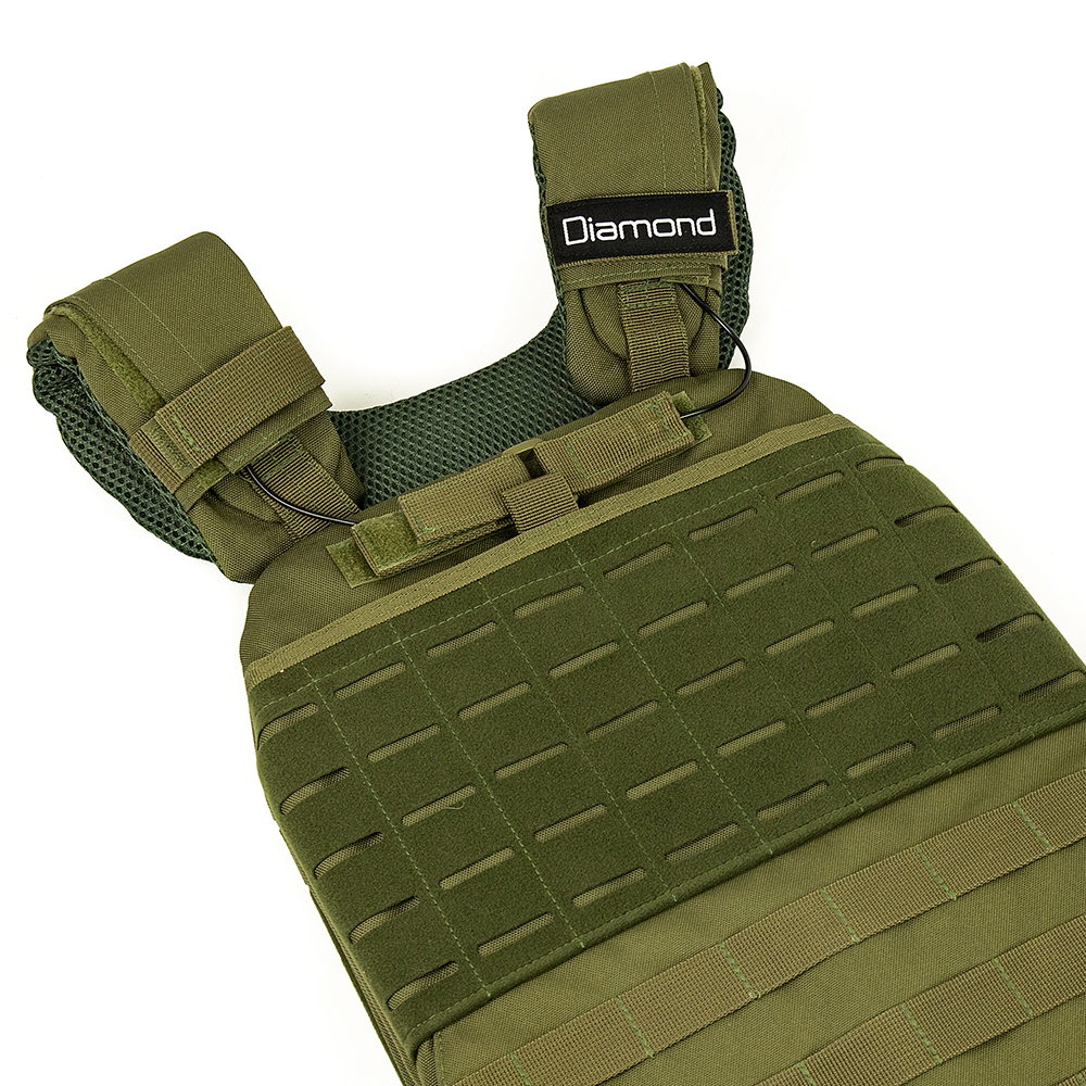 Functional Training - Diamond Tactical Vest 9 Kg With 1 Plate Of 4 Kg + 2 Plates Of 2 Kg