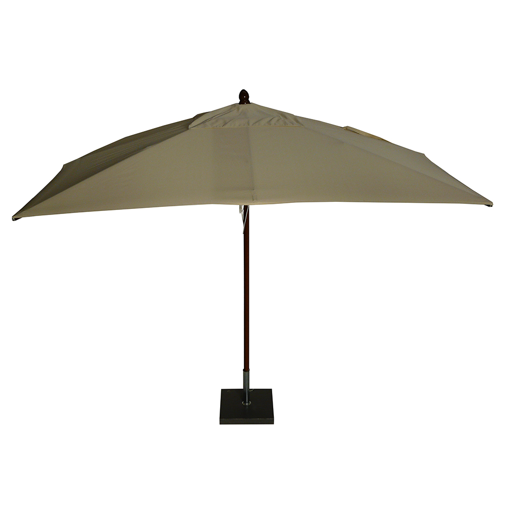 Outdoor umbrellas - Maffei Timbers Garden Umbrella In Polyma 300x300cm Central Pole 48mm