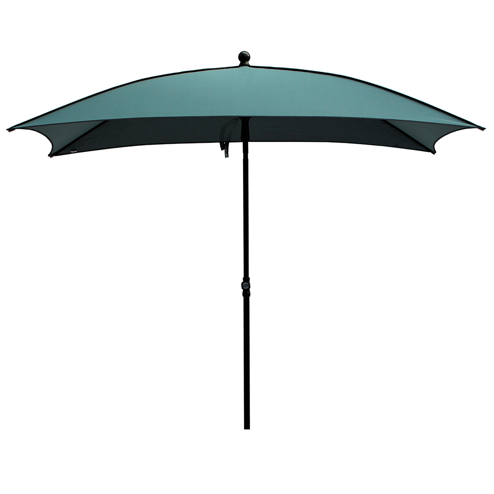 Outdoor umbrellas - Maffei Border Garden Umbrella In Dralon 210x130cm Central Pole 27/30mm