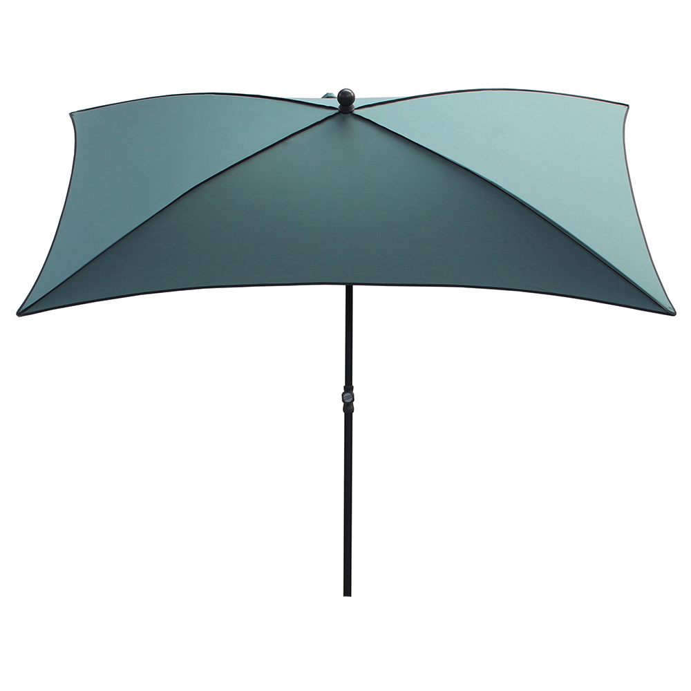 Outdoor umbrellas - Maffei Border Garden Umbrella In Dralon 210x130cm Central Pole 27/30mm