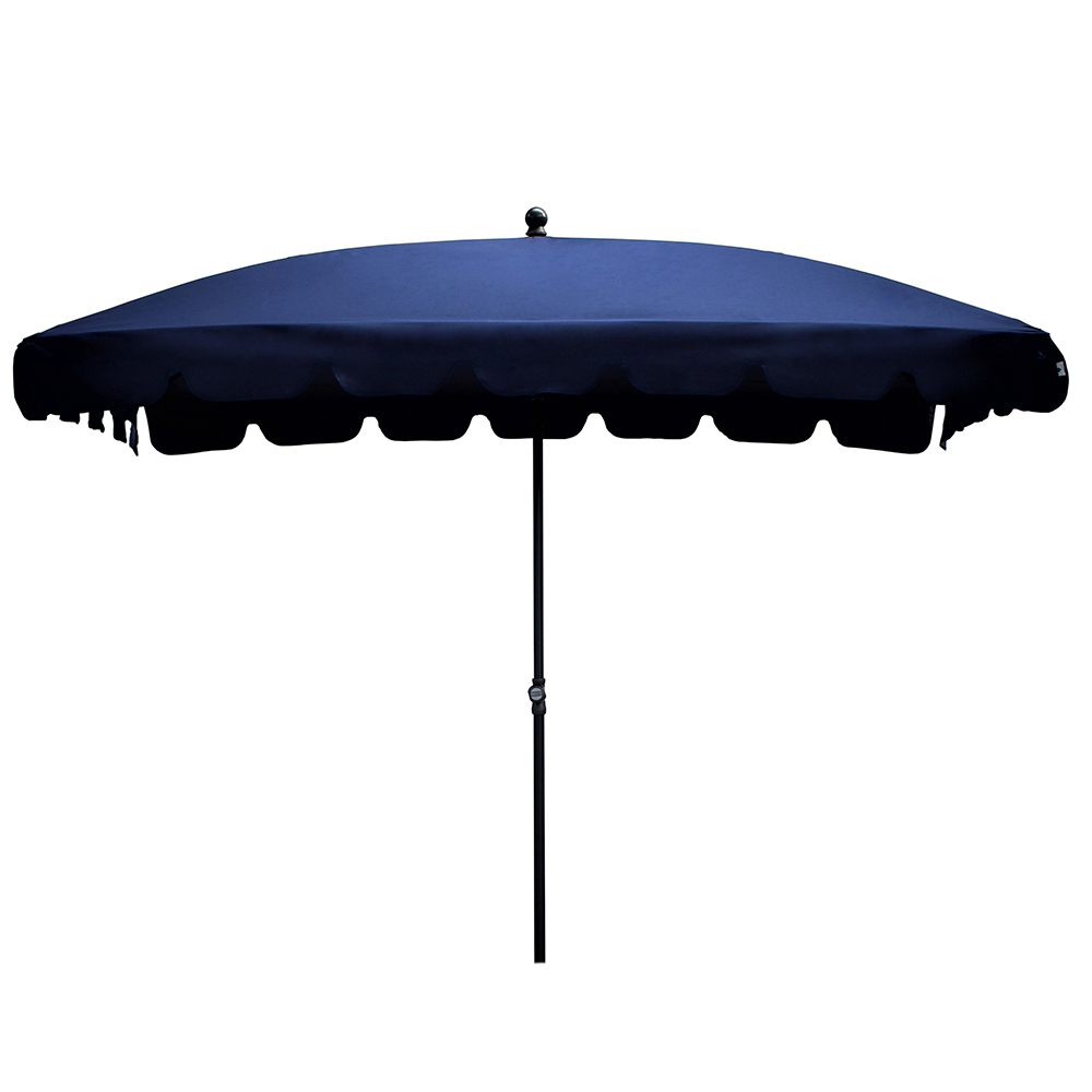 Outdoor umbrellas - Maffei Allegro Garden Umbrella In Polyma 240x150cm Central Pole 27/30mm