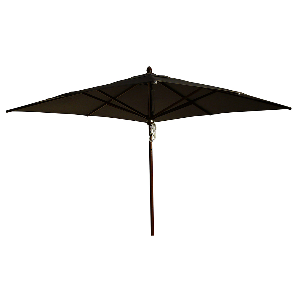Outdoor umbrellas - Maffei Timbers Garden Umbrella In Polyma 300x200cm Central Pole 48mm