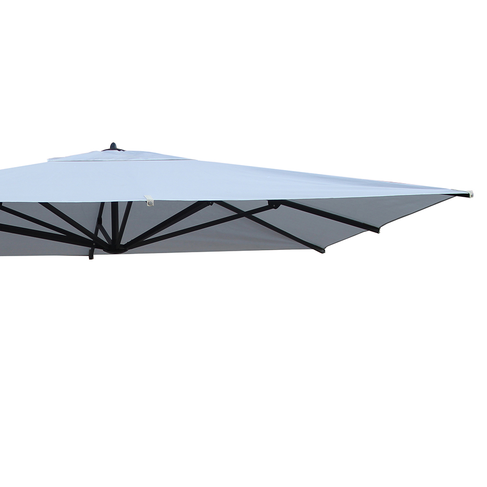 Outdoor umbrellas - Maffei Peter Garden Umbrella In Texma 300x300cm Side Pole 65/98mm
