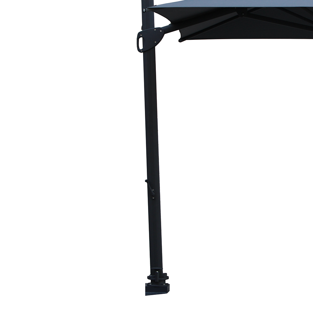 Outdoor umbrellas - Maffei Peter Garden Umbrella In Texma 300x300cm Side Pole 65/98mm