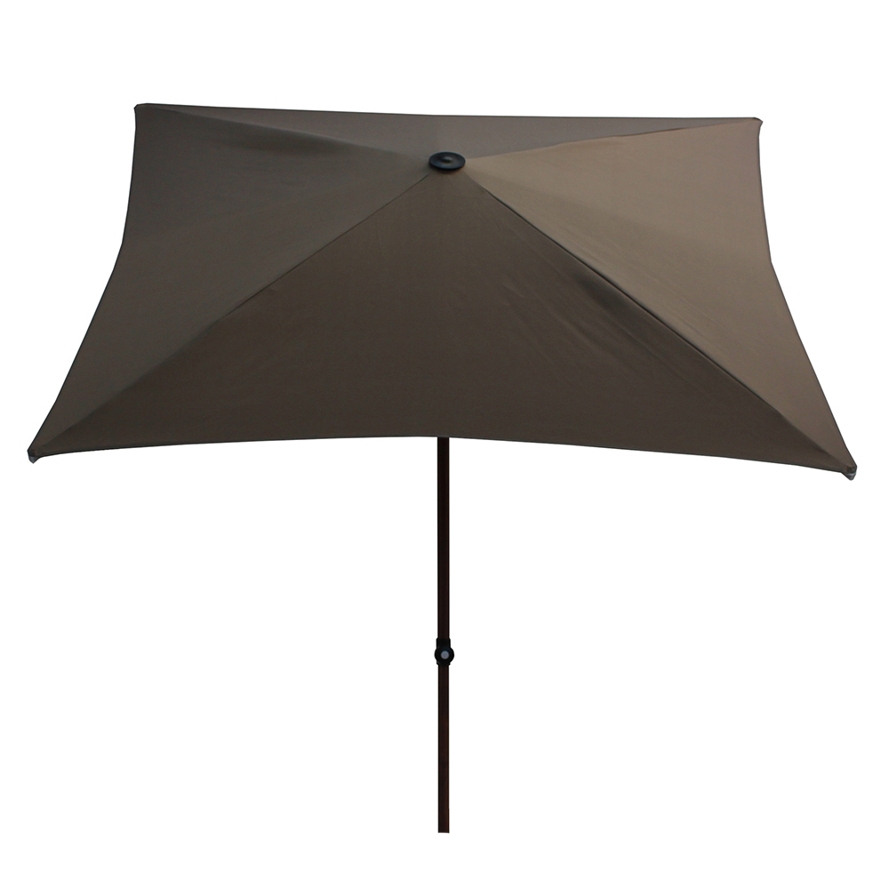 Outdoor umbrellas - Maffei Trend Wood Garden Umbrella In Texma 200x200cm Central Pole 38/35mm