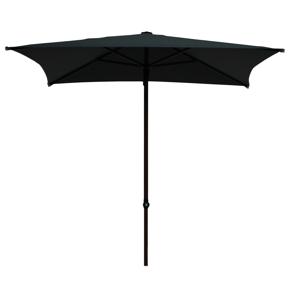 Outdoor umbrellas - Maffei Trend Wood Garden Umbrella In Texma 200x200cm Central Pole 38/35mm