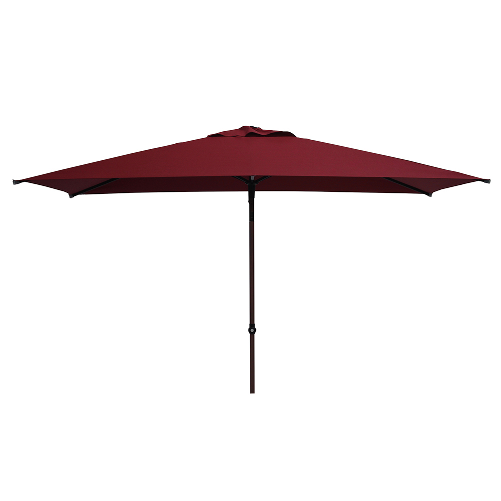 Outdoor umbrellas - Maffei Trend Wood Garden Umbrella In Texma 300x200cm Central Pole 38/35mm