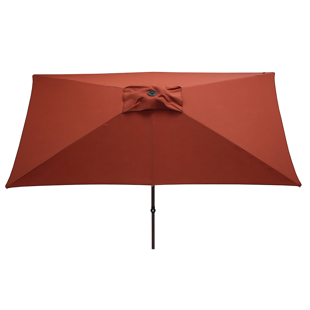 Outdoor umbrellas - Maffei Trend Wood Garden Umbrella In Texma 300x200cm Central Pole 38/35mm