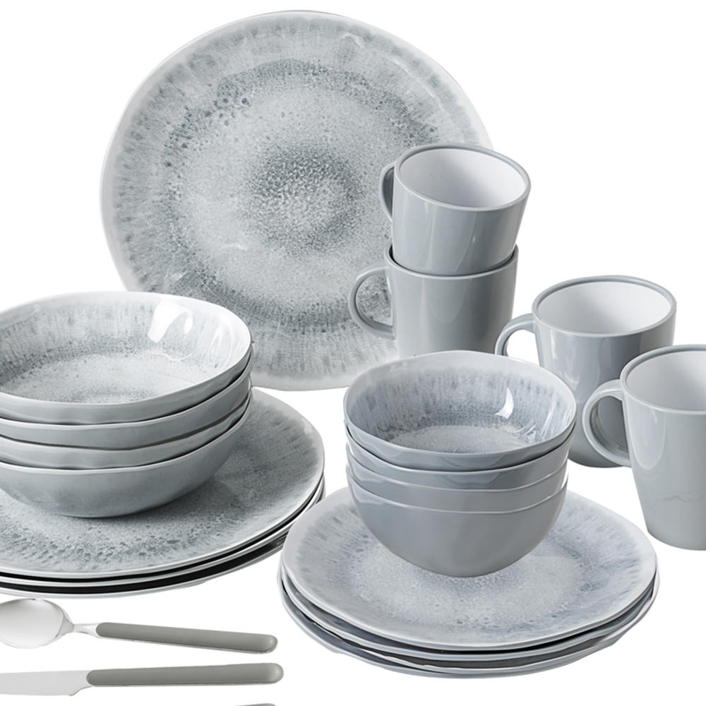 Tableware set - Brunner All Inclusive Vip Pearl Melamine Dinnerware Set 40 Pieces